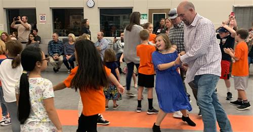 Reinhardt Elementary Third Graders Host Family Folk Dance Festival 